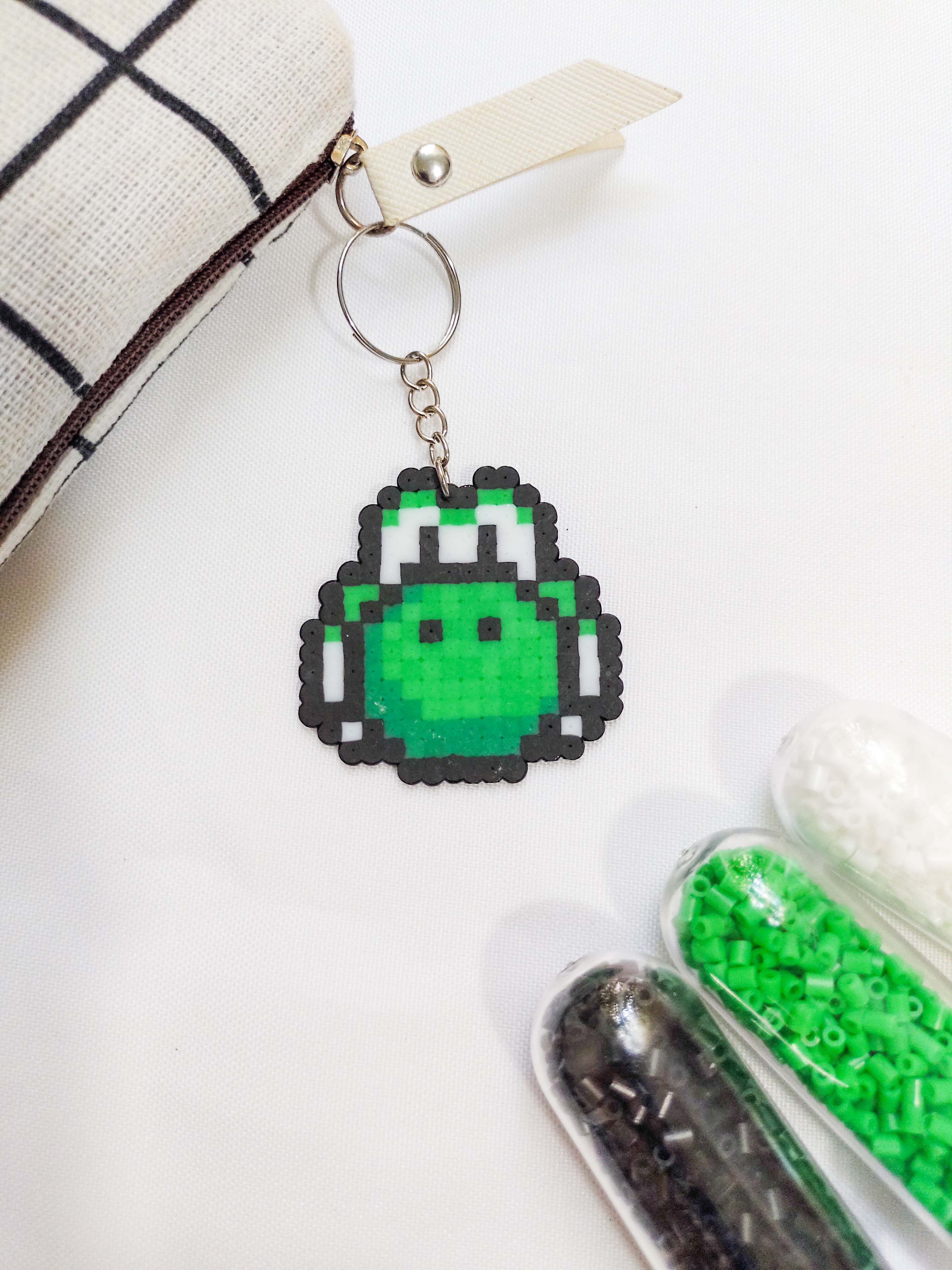 Chaveiro Yoshi Super Mario pixel art nerd geek otaku gamer